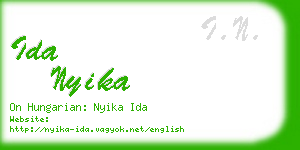 ida nyika business card